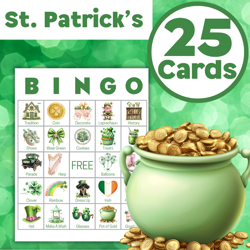 St. Patrick's Day Bingo Cards ☘️