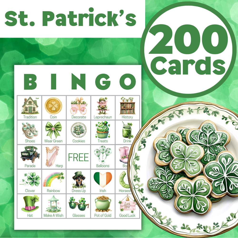 St. Patrick's Day Bingo Cards ☘️