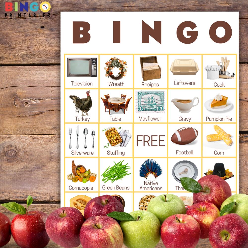 Thanksgiving Bingo For Adults Printable PDF 🦃