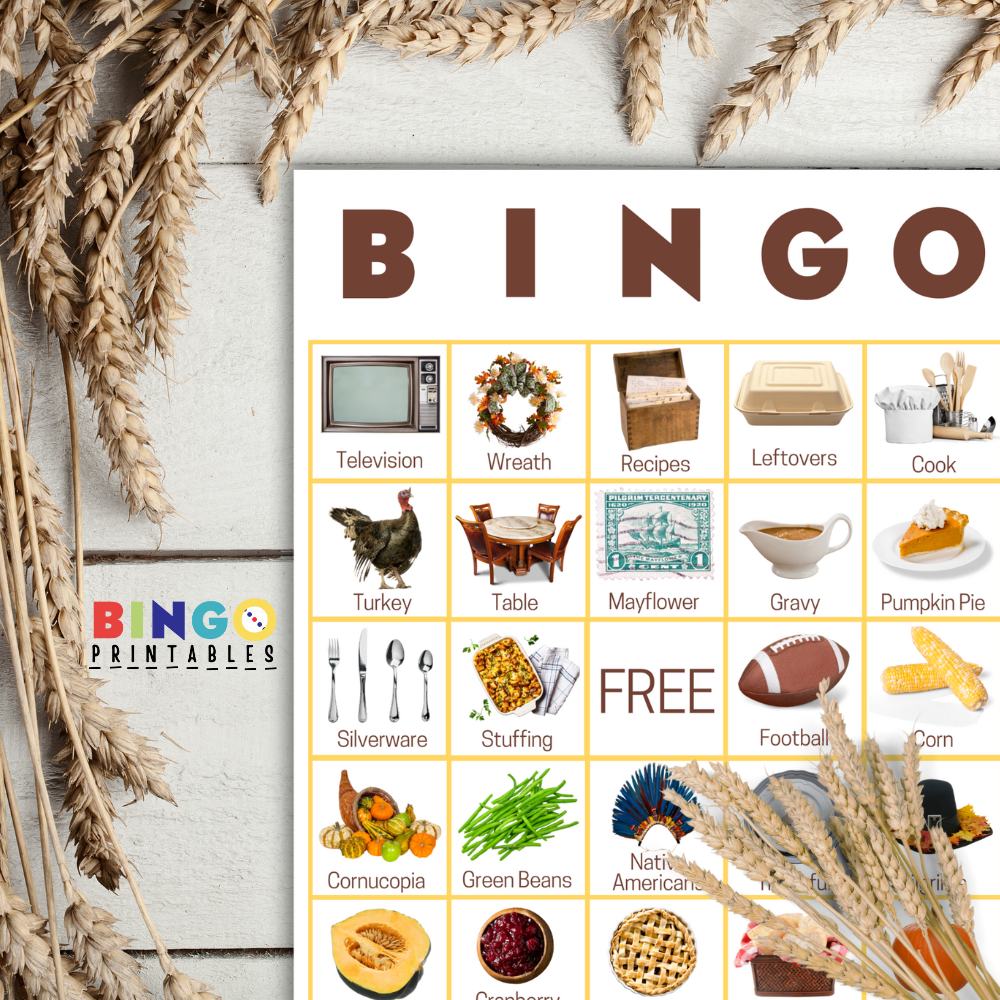 Thanksgiving Bingo For Adults Printable PDF 🦃