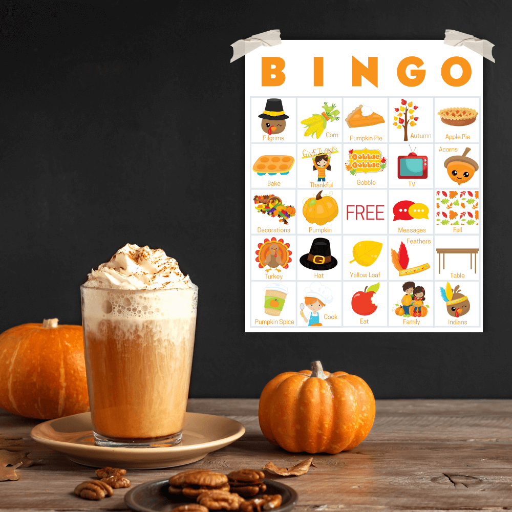 thanksgiving bingo classroom activity