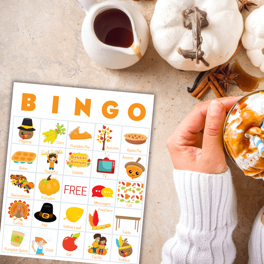 thanksgiving bingo fun classroom activity