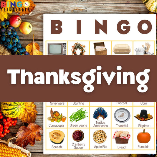 Thanksgiving Bingo For Adults Printable PDF 🦃