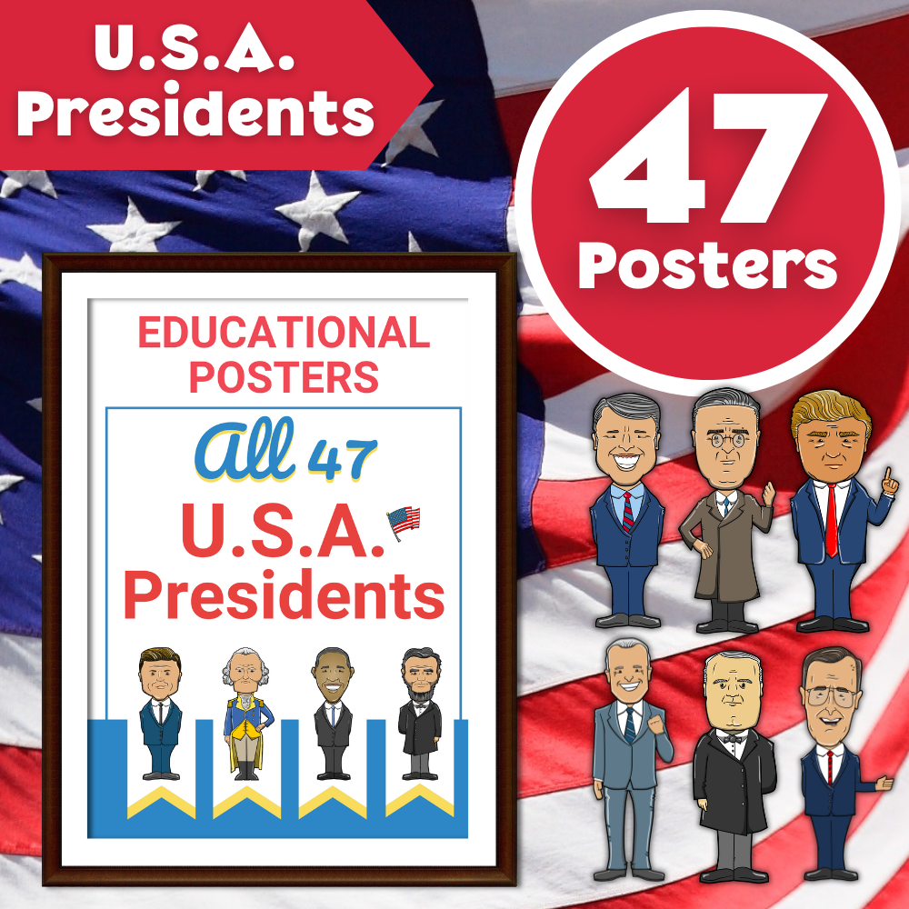 U.S.A. Presidents - 47 Posters 🇺🇸