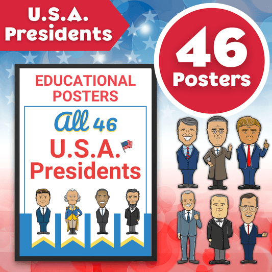 U.S.A. Presidents - 46 Posters 🇺🇸