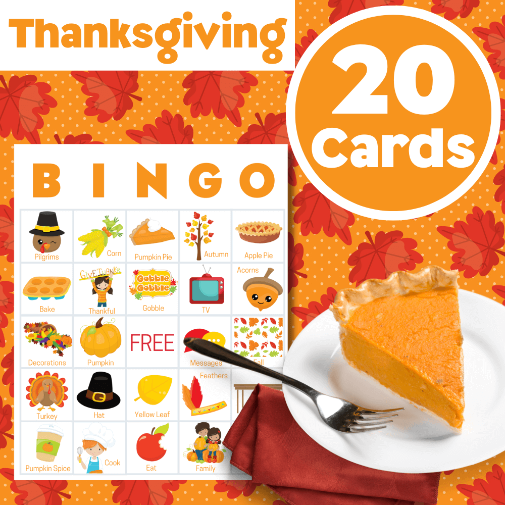 thanksgiving bingo printables fun game